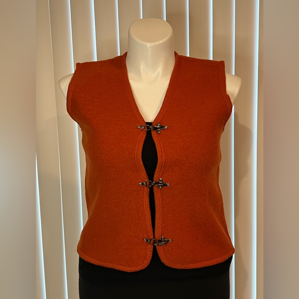 VINTAGE 80s Tally Ho - 100% Wool Vest